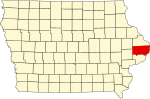 State map highlighting Clinton County