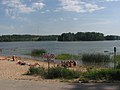 The beach of Lake Pühajärv in Otepää.