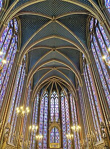 Die Sainte-Chapelle in Paris, ein Meisterwerk des hochgotischen Rayonnantstils