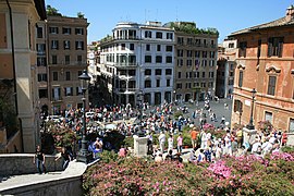 Piazza di Spagna viewed from the Spanish Steps