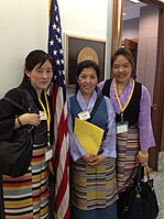 Tibetan women in the White House