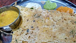 Rava dosa made from sooji rava flour, more popular in Karnataka and Udupi restaurants in Mumbai