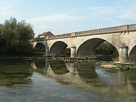 The Meuse bridge in Sassey-sur-Meuse