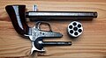 Sauerbrey Navy Revolver Seriennummer 22, teilzerlegt