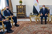 Secretary Blinken with Egyptian President Abdel Fattah el-Sisi in Cairo, Egypt, May 2021