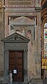 Fresco remains by Taddeo Gaddi on the left-hand side of the chapel, superimposed by the Giorgio Vasari's High Renaissance architecture