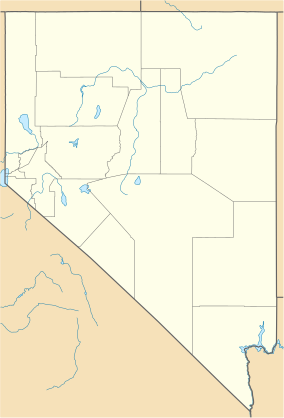Map showing the location of Tule Springs Fossil Beds National Monument