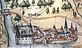 Udenheim-Philippsburg mit Schloss der Bischöfe von Speyer, 1590