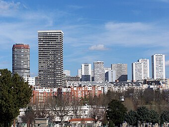 Towers in the 13th arrondissement