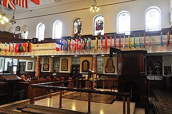 Gallery and pulpit