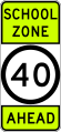 (G6-332) School Zone Ahead (used in New South Wales)