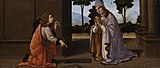 Attributed to Leonardo da Vinci and Lorenzo di Credi, A Miracle of Saint Donatus of Arezzo, about 1479
