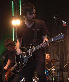 Frost performing in 2009 at Waterfront Festival in Barry, Wales with The Automatic