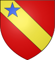 Heraldic shield of the house of Chalon, cadet branch of the lords of Arlay. They eventually succeeded to the undifferenced arms as well as to the principality of Orange.[2]