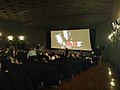 Innenraum des Cinema Arlecchino vor einer Vorführung im Rahmen des Filmfestivals "Il Cinema Ritrovato 2019"