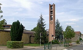 The church in Corny-sur-Moselle