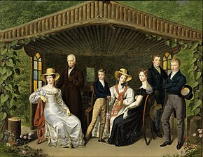 Family portrait of the imperial family by Leopold Fertbauer