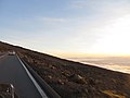 Driving to the summit of Haleakala at sunset.