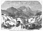 Fréjus Rail Tunnel (1871), maximum elevation: 1,338 m