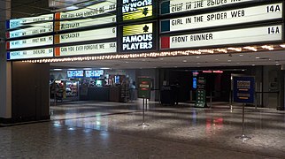 The former Cineplex Odeon Canada Square Cinemas in Yonge-Eglinton (Toronto) opened in 1985. Closed by Loews Cineplex in 2001 and was acquired by Famous Players due to space limitations at a nearby SilverCity.