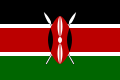 Flag of the Dominion of Kenya (1963–1964); flag of the Republic of Kenya (1964–present)