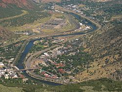 View of Glenwood Springs from Lookout Mountain
