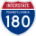Interstate 180 marker