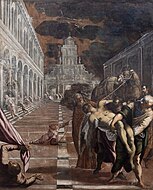 Tintoretto Saint Mark's Body Brought to Venice, 421 × 306 cm