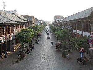 Street in central Jianshui