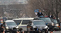 Motorcade of South Korean President Park Geun-hye during her inauguration in Seoul, 2013