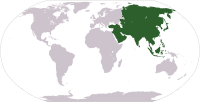 Location of Asia