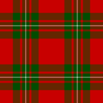 Split check – MacGregor red-and-green with a wide green band split into three to form a "square of squares", then laced with a white over-check.