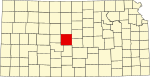 State map highlighting Barton County