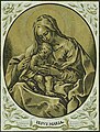 Woodcut of Mary and Jesus