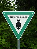 Naturdenkmal-Schild (Berlin, Stand 12/1994)