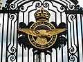 The RAF badge on Cranwell's gates