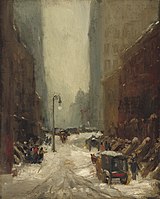 Robert Henri, Snow in New York, 1902, National Gallery of Art, Washington DC