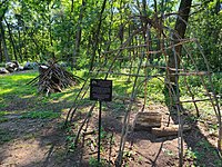 Wigwam display at University of Wisconsin–Madison Arboretum