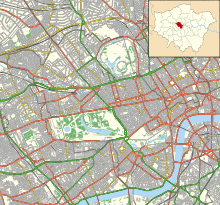 Tyburn is located in City of Westminster