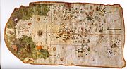 The world map by Juan de la Cosa, dated 1500, is the oldest nautical chart depicting Brazil