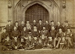 The choir of Magdalen College ca. 1898