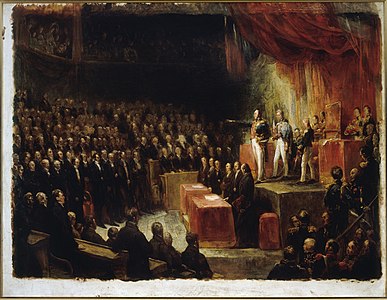 Louis-Philippe takes his oath before the two Chambers (1830), painting by Ary Scheffer