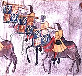 1511. Herald trumpeters of Henry VIII blowing looped business or clarions. Middle trumpeter is thought to be John Blanke, an African in service to Catherine of Aragon.