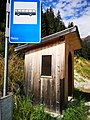 Bushaltestelle in Weißenbach-Sarntal, Südtirol
