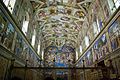The Sistine Chapel was painted between 1481 and 1512