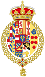 Coat of Arms as Duke of Noto (1960–1964)