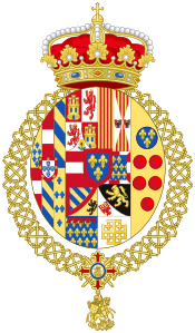 Prince Ferdinand's arms as titular heir to the throne 1894-1934