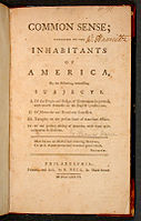 Common Sense was a pamphlet that was distributed preceding the American Revolution