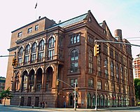 The Cooper Union's Foundation Building has anchored the north end of the square since 1859