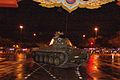 A M41 Walker Bulldog light tank parked in the centre of Rajadamnern Avenue, in front of the Parliament House.